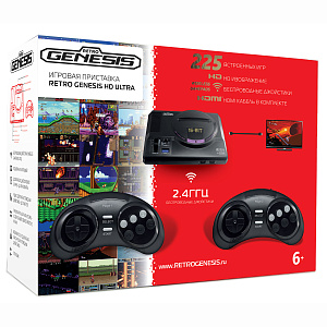 Игровая приставка Sega Retro Genesis – HD Ultra + 225 игр (2 беспроводных джойстика)
Игровая приставка Sega Retro Genesis – HD Ultra + 225 игр (2 беспроводных джойстика)