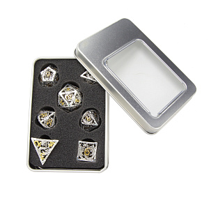 Набор металлических игральных костей Stuff-pro – Дракон (D4,D6,D8,D10-2,D12,D20) (серебро)
Набор металлических игральных костей Stuff-pro – Дракон (D4,D6,D8,D10-2,D12,D20) (серебро)