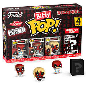 Фигурка Funko Bitty POP Deadpool: Sleepover + Larp + Heavy Metal + Mystery (84962) (4 шт)
Фигурка Funko Bitty POP Deadpool: Sleepover + Larp + Heavy Metal + Mystery (84962) (4 шт)