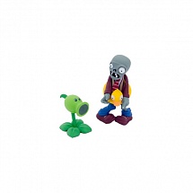 Фигурка Plants vs. Zombies: Ducky Tube Zombie & Peashooter