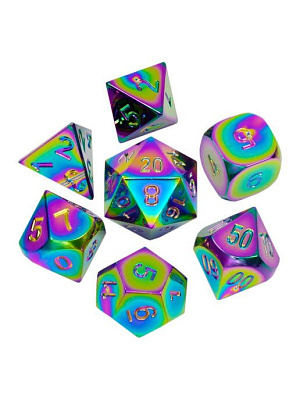Набор металлических игральных костей Stuff-Pro Dice (D4,D6,D8,D10-2,D12,D20) (фуксия)
Набор металлических игральных костей Stuff-Pro Dice (D4,D6,D8,D10-2,D12,D20) (фуксия)