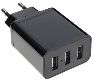 Сетевое ЗУ Mediagadget HPS-331U, 3.1A, 3xUSB (черный) 
Сетевое ЗУ Mediagadget HPS-331U, 3.1A, 3xUSB (черный)