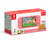 Игровая приставка Nintendo Switch Lite (кораллово-розовая) + код загрузки Animal Crossing: New Horizons + NSO на 3 месяца