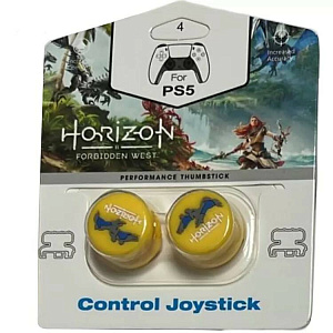 Накладки на стики для геймпада DualSense (PS5) - Horizon: Forbidden West (желтые) (2 шт.)
Накладки на стики для геймпада DualSense (PS5) - Horizon: Forbidden West (желтые) (2 шт.)
