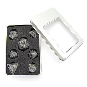 Набор металлических игральных костей Stuff-pro – Чародей (D4,D6,D8,D10-2,D12,D20) (черный)
Набор металлических игральных костей Stuff-pro – Чародей (D4,D6,D8,D10-2,D12,D20) (черный)
