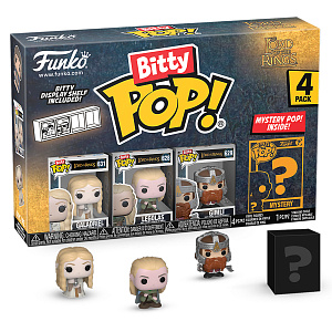 Фигурка Funko Bitty POP The Lord of the Rings: Galadriel + Legolas + Gimly + Mystery (75457) (4 шт)
Фигурка Funko Bitty POP The Lord of the Rings: Galadriel + Legolas + Gimly + Mystery (75457) (4 шт)