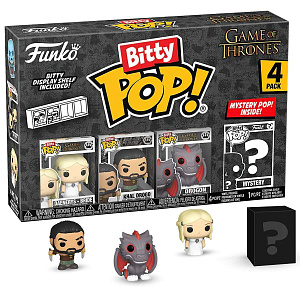 Набор Funko Bitty POP: Game of Thrones: Daenerys + Khal Drogo + Drogon + Mystery (4 фигурки) (83648)
Набор Funko Bitty POP: Game of Thrones: Daenerys + Khal Drogo + Drogon + Mystery (4 фигурки) (83648)