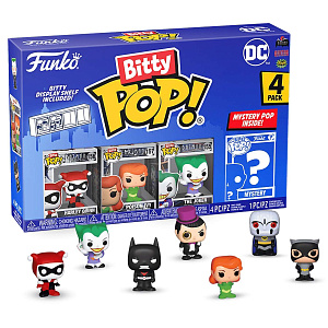 Фигурка Funko Bitty POP DC Comics S3 - Harley Quinn / Poison Ivy / Joker / Mystery (1 of 4) (4PK) (71313)
Фигурка Funko Bitty POP DC Comics S3 - Harley Quinn / Poison Ivy / Joker / Mystery (1 of 4) (4PK) (71313)