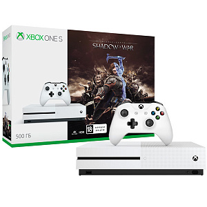 Игровая консоль Xbox One S 500 GB + игра Средиземье: Тени Войны
Игровая консоль Xbox One S 500 GB + игра Средиземье: Тени Войны
