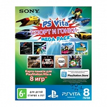 Memory Card 8Gb + 8 игр "Спорт и гонки"