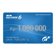 

Карта оплаты Gran Turismo 6 1 млн. кредитов. Коробочная версия