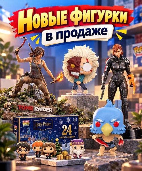 В каталоге – свежая партия Funko POP и Bitty POP: Окарун, Лара Крофт, Шепард, Гарри Поттер и другие