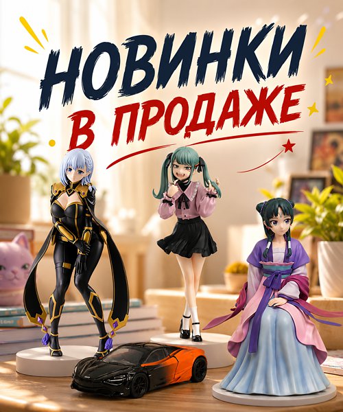 От вампирской Мику до Королевы Червей: новые фигурки и модели в Gamepark