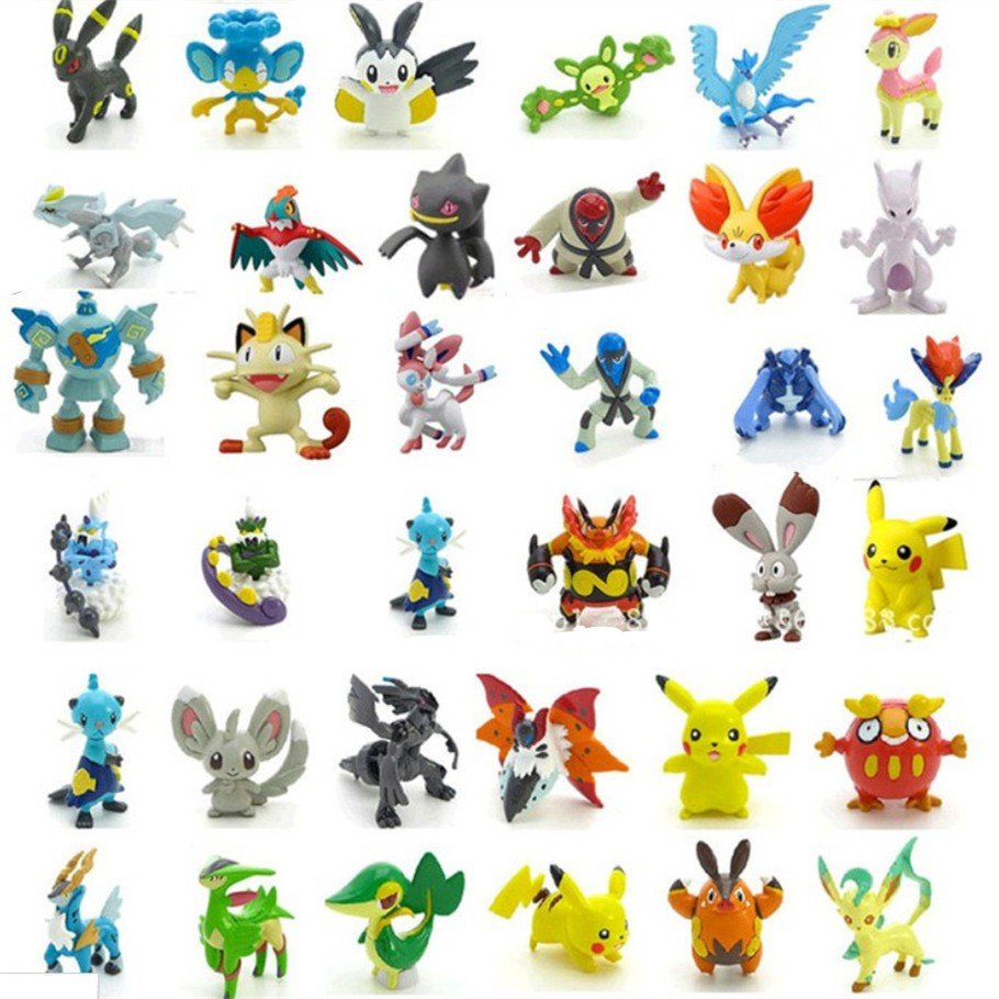 Набор из 24 шт. случайных фигурок Pokemon GO.
