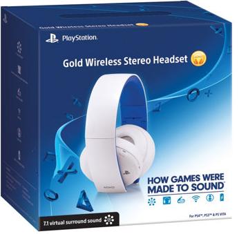 Playstation gold headset white hotsell