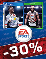 Весенняя 30% скидка на FIFA 18 и UFC 3!