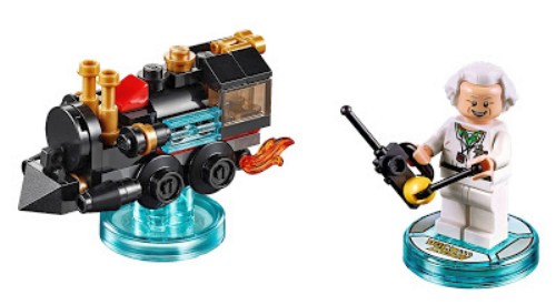 LEGO Dimensions Fun Pack Back to the Future Doc Brown Traveling Time Train GamePark