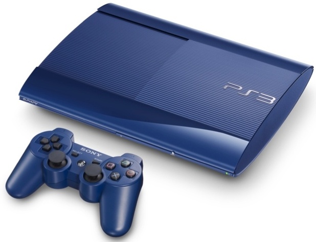 Sony PlayStation 3 Super Slim 500Gb Blue + Дополнительный контроллер синий (GameReplay)