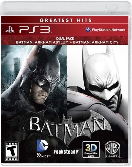 Batman: Arkham Asylum + Batman: Arkham City - Dual Pack 1-ая английская, 2-ая русская версии (PS3) (GameReplay)