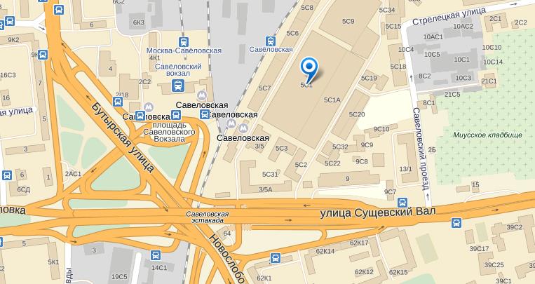 Карта сущевский вал