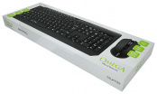 Набор Qumo Omega К27/М27, клавиатура К27 беспр. + мышь М27 800/1200/1600 беспров. 2,4 G, офис, 1 шт
