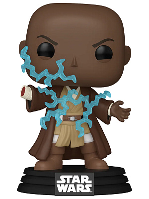 

Фигурка Funko POP Star Wars: Episode III Revenge of the Sith – Mace Windu (Electrocuted) (Galaxy Wave) Exclusive Bobble-Head (788) (87252) (9,5 см)