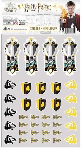 

Набор наклеек Harry Potter - Hufflepuff