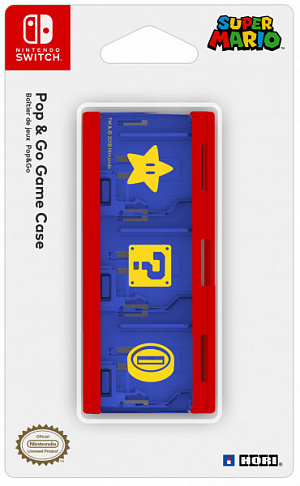 Nintendo Switch Кейс Hori (Mario) для хранения 6 игровых карт для консоли Nintendo Switch (NSW-106U) - фото 1