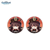 Набор значков miHoYo Genshin Impact – Hu Tao [Memory of Meeting] 2-Pack (2 шт)