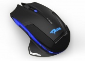 Мышь E-Blue Mazer Type-R Беспроводная, черная, игровая, 500/1200/1800/2500 DPI, AA, USB 2,4Ггц (EMS1