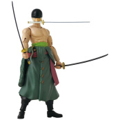 Фигурка Roronoa Zoro из One Piece – Стиль трёх мечей, Bandai Anime Heroes (17 см)