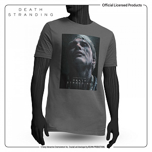 

Футболка с изображением персонажа Cliff из игры Death Stranding – размер M