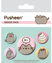 Значки Pyramid (набор 5 шт.) – Pusheen (Pusheen Says Hi)