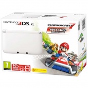 Nintendo 3DS XL (белая) + Mario Kart 7