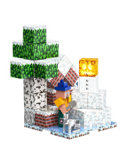 Конструктор магнитный Minecraft – Большой снеговик [46 деталей] (MC17400) 