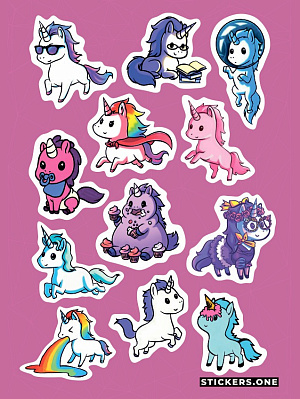 

Стикерпак Unicorns