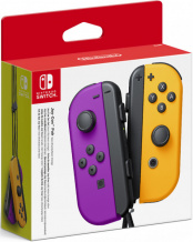 Набор из двух игровых контроллеров Joy-Con (неоново-фиолетовый / неоново-оранжевый)