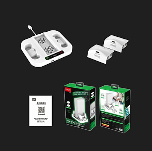 Подставка iPega для Xbox Series S охлаждающая 2 аккумулятора 1400 мАч 3899₽