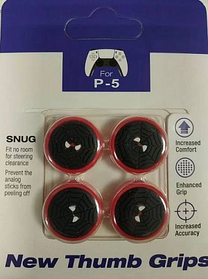 

Защитные резинки Grips на геймпад для PS5 (Spiderman - Morales) (4 шт.)
