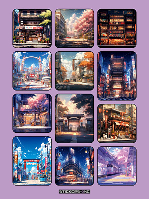 

Стикерпак Japan Street 2