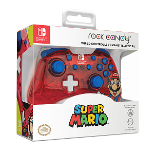 Проводной контроллер Rock Candy Mario для Nintendo Switch - фото 1