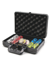 Набор для покера Фабрика Покера: Премиум-набор из 200 фишек для покера с номиналом в чёрном кейсе