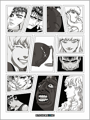 

Стикерпак Berserk Manga