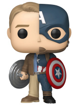Фигурка Funko POP Marvel: Infinity Saga – Steve Rogers / Captain America Bobble-Head Exclusive (1512) (87222) (9,5 см)