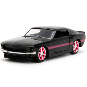 Модель машинки Jada Toys: 1969 Ford Mustang [Pink Slips Series – W2 – Black/Pink] (34853) (масштаб 1:32)