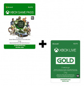 Комплект Xbox Game Pass. Абонемент на 3 месяца + Подписка Xbox Live Gold на 3 месяца (Коробочная версия)