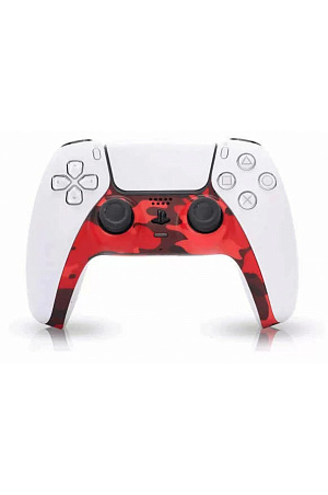 Декоративная насадка для геймпада PS5 DualSence (red camuflage) - фото 1