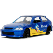 Модель машинки Hollywood Rides: Sonic the Hedgehog – 1997 Honda Civic Type-R 1:32 (354B2)