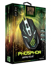 Мышь Qumo Phosphor M32, проводная, оптическая, 800/1200/1600/2400  dpi