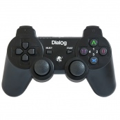 Геймпад GP-A17 Dialog Action - вибрация, 12 кнопок, PC USB/PS3, черный